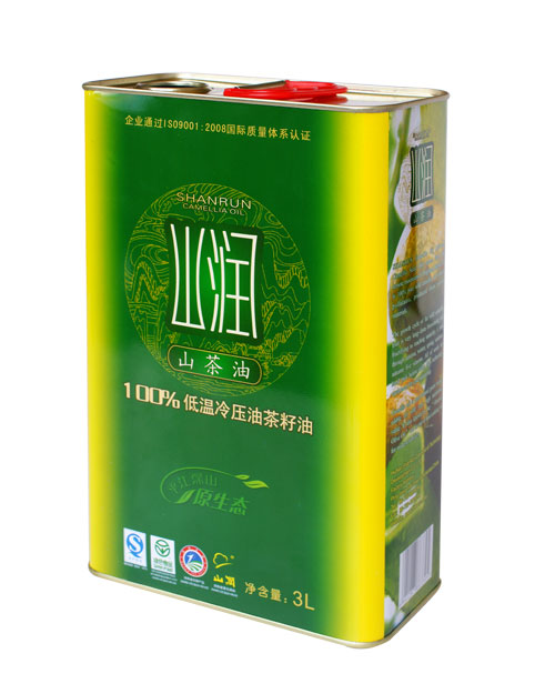 3L芝麻油鐵罐 山潤山茶油鐵桶包裝 紫蘇橄欖調(diào)和油鐵桶定制