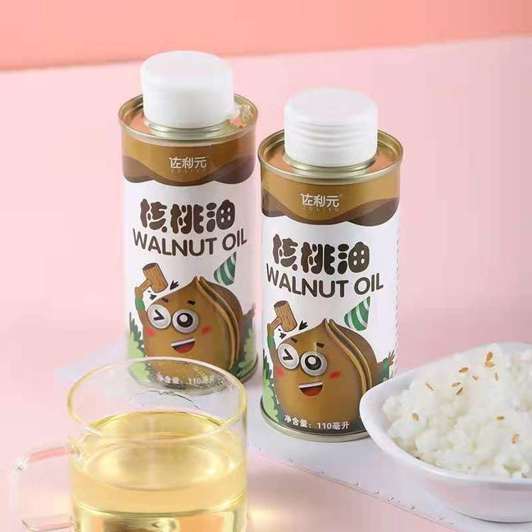 益智嬰兒營養(yǎng)油鐵罐 母嬰核桃油鐵瓶定制