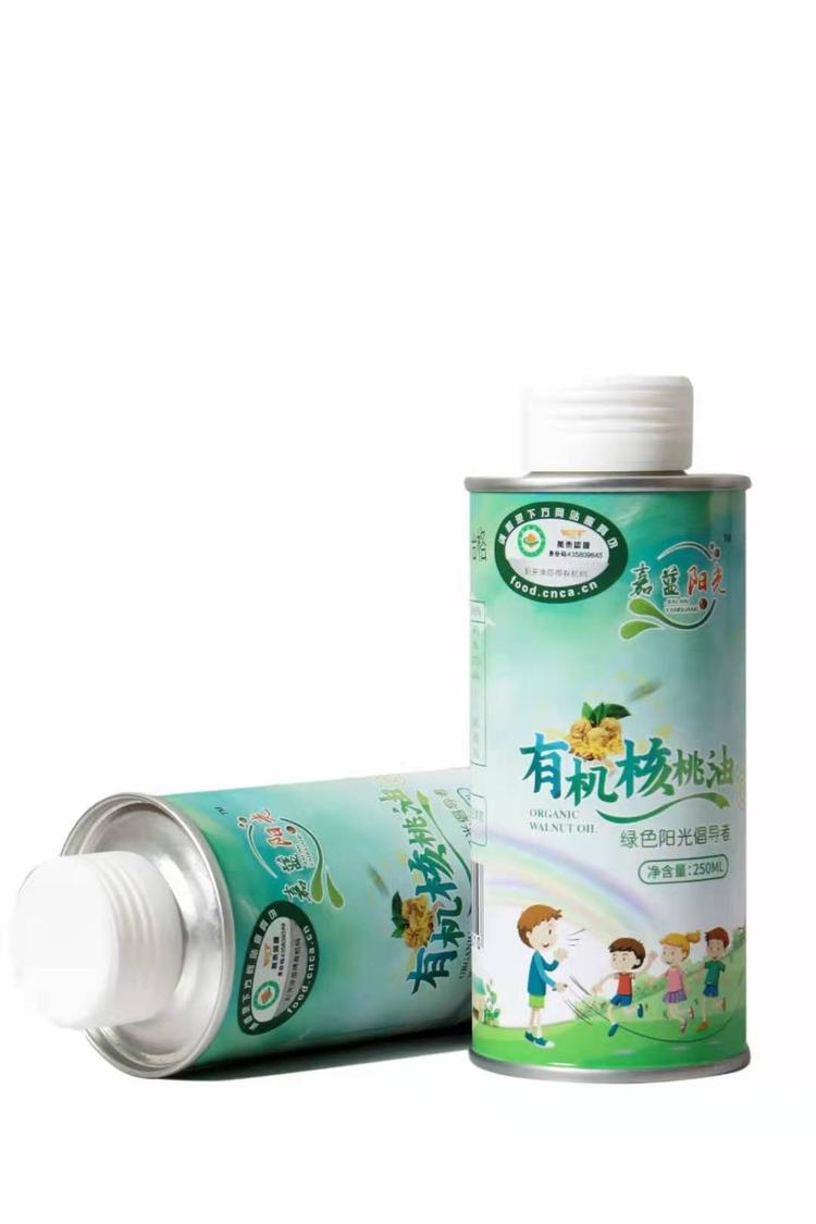 益智嬰兒營養(yǎng)油鐵罐 母嬰核桃油鐵瓶定制