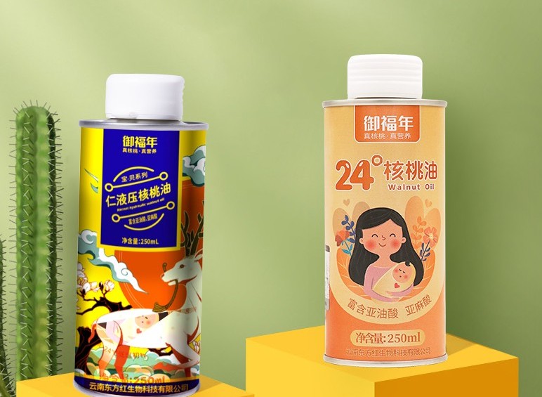 500毫升稻米熱炒油鐵罐 嬰兒輔食油鐵瓶價(jià)格