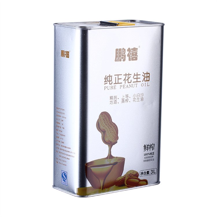 1L高品質(zhì)花生油鐵罐 花生油金屬包裝桶價格